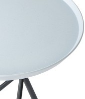 Столик приставной sustainable collection, D38 см, серо-голубой/черный (76073)