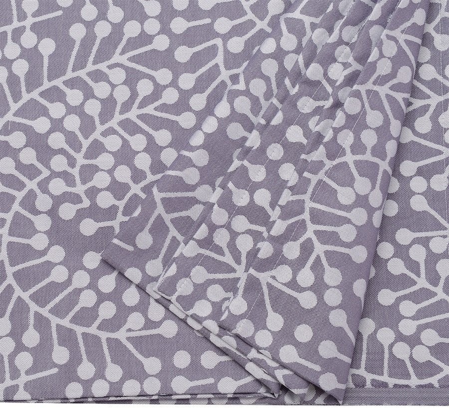Скатерть из хлопка фиолетово-серого цвета с рисунком Спелая смородина, scandinavian touch, 180х260см (72178)