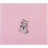 Полотенце "барсик" 40*70 см. махра, розовый, вышивка, 100% хлопок 400гр\м SANTALINO (850-330-52)