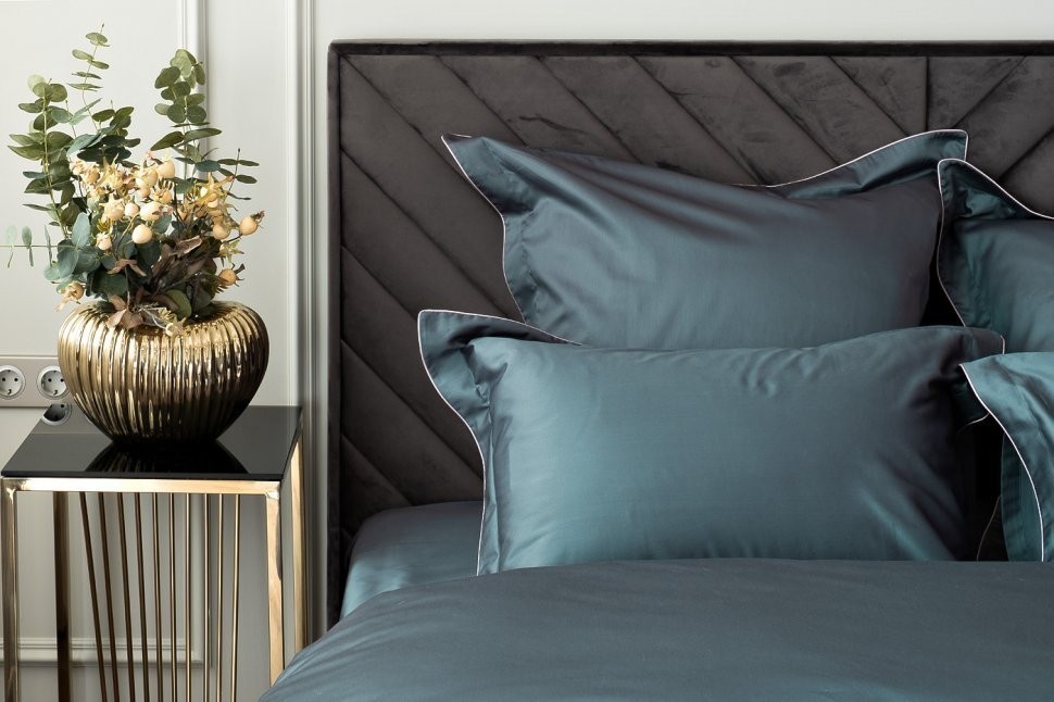 Простыня на рез сатин зелен 160*200*30 (TT-00008009)