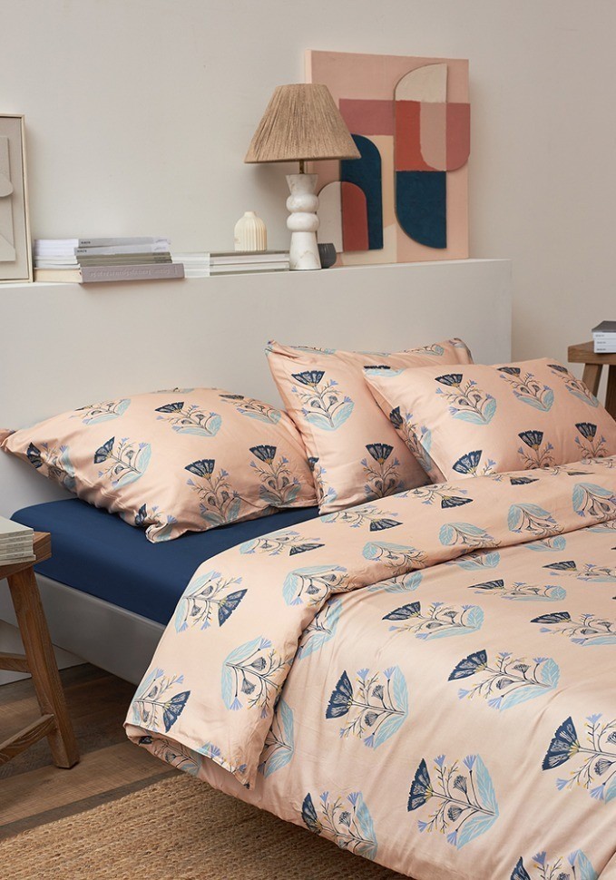 Комплект постельного белья "Летний цветок" из премиального сатина из коллекции russian north, 200х220 см (78449)