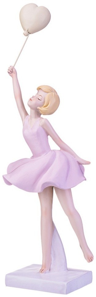 Статуэтка "девочка с шариком-сердце" 9,5*6,5*23,5 см Lefard (154-622)