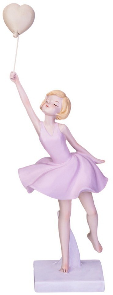 Статуэтка "девочка с шариком-сердце" 9,5*6,5*23,5 см Lefard (154-622)