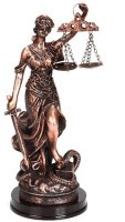 Фигурка &quot;правосудие&quot; 8*8 см. высота=22 см. серия &quot;bronze classic&quot; Lefard (252-234)