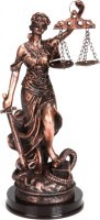 Фигурка &quot;правосудие&quot; 8*8 см. высота=22 см. серия &quot;bronze classic&quot; Lefard (252-234)