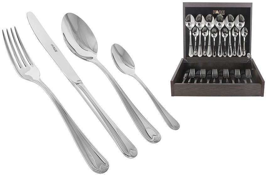 Набор столовых приборов Santorini, 6 персон, 24 предмета - F-SAN/24-AL Face