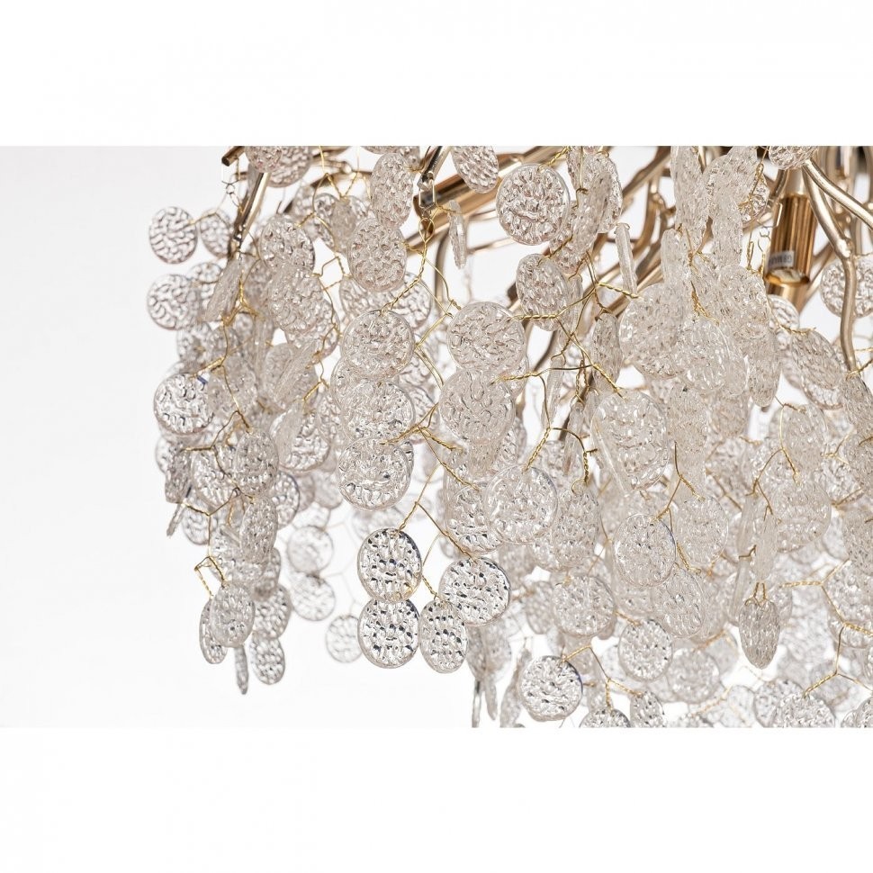 Люстра Tenera круглая шампань d100*h40см (TT-00006819)