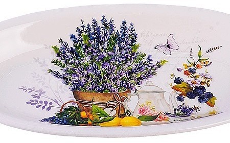 Блюдо сервировочное 28,2х14,5х3,5см Утренняя свежесть LORAINE (60200)