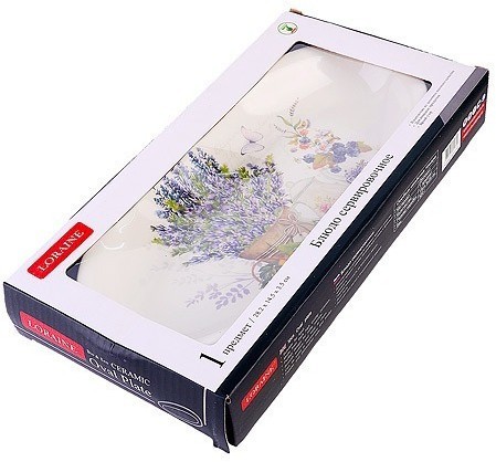 Блюдо сервировочное 28,2х14,5х3,5см Утренняя свежесть LORAINE (60200)