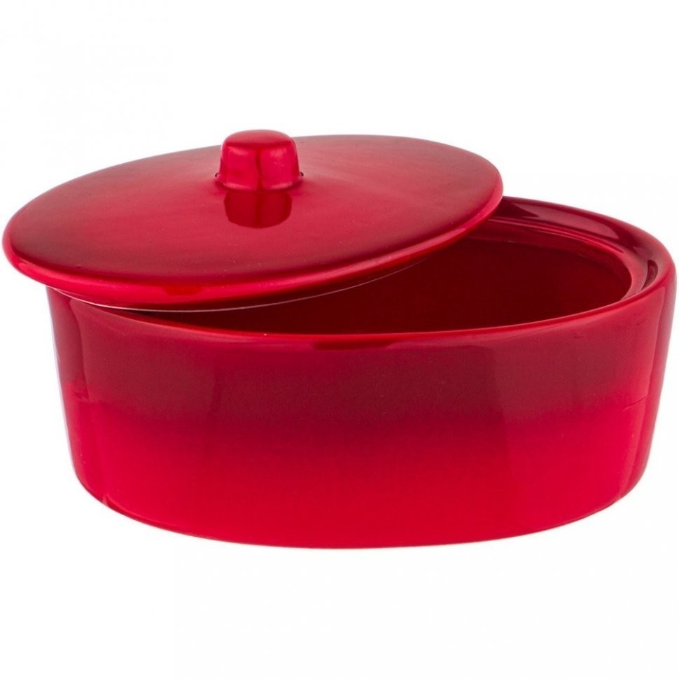 Блюдо для запекания с крышкой 420 мл / 16*12*7,5 см Agness (490-460)