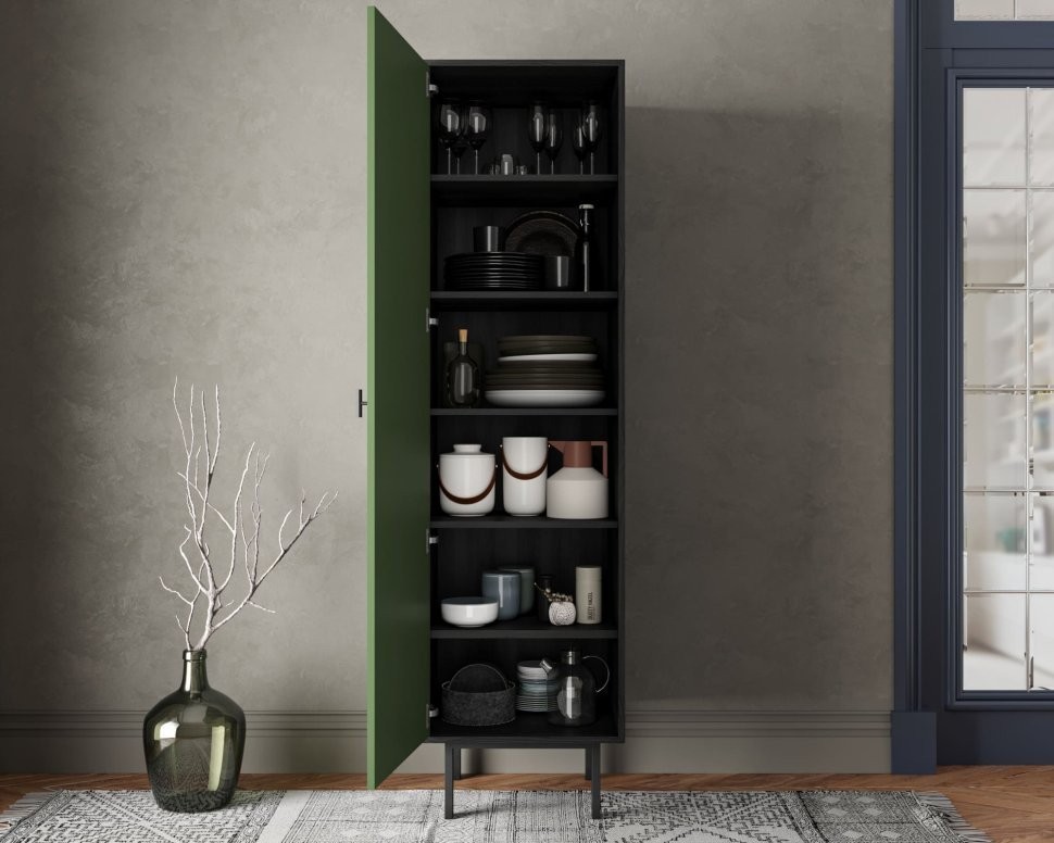 Шкаф c одной дверкой Emerson арт EM101/green/L-ET