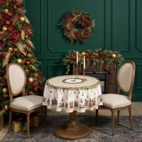 Скатерть круглая  &quot;щелкунчик&quot; ,150см , бежевый ,100% хлопок , твил Lefard (850-757-24)