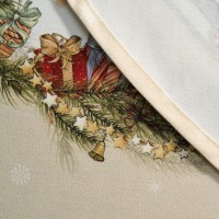 Скатерть круглая  &quot;щелкунчик&quot; ,150см , бежевый ,100% хлопок , твил Lefard (850-757-24)