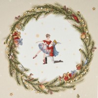 Скатерть круглая  &quot;щелкунчик&quot; ,150см , бежевый ,100% хлопок , твил Lefard (850-757-24)