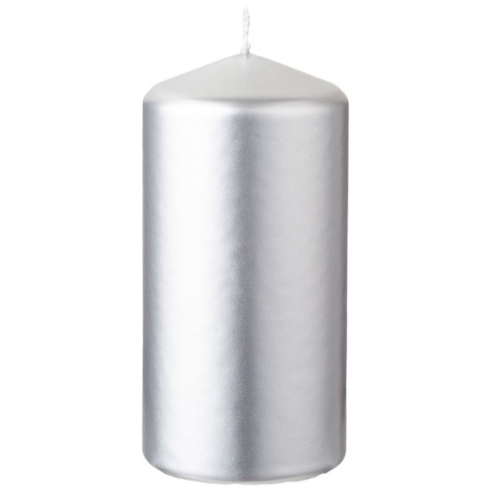 Свеча bartek колонна  "серебро металлик" 6*12 см Bartek candles (350-173)