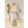 Дед мороз в голубой шубе и белой шапке 50 см (84676)