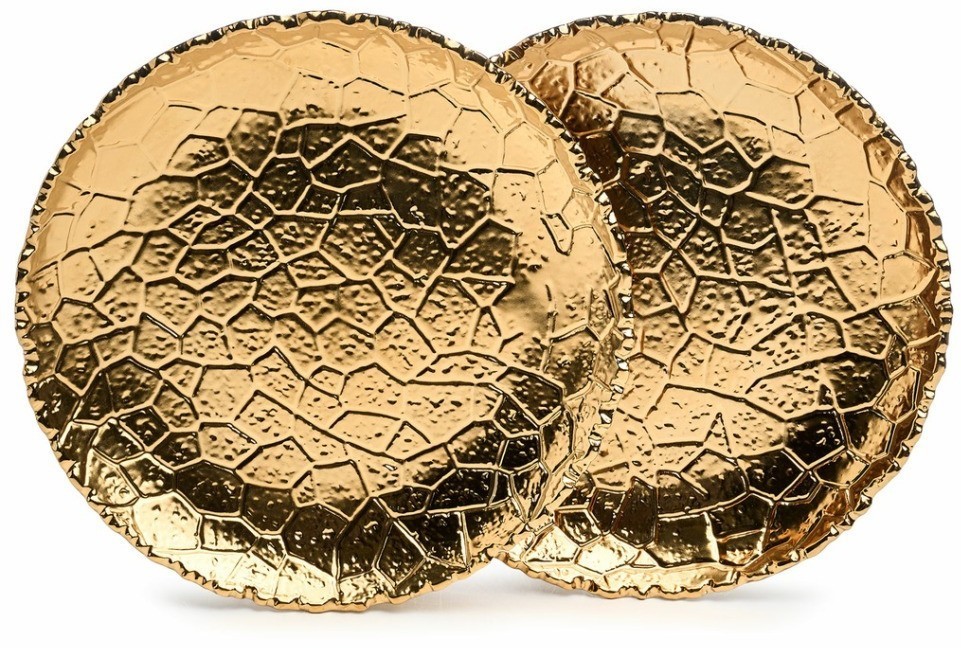 Набор тарелок закусочных lefard "charm" 2 шт. 19*2,5 см (золото) (779-351)