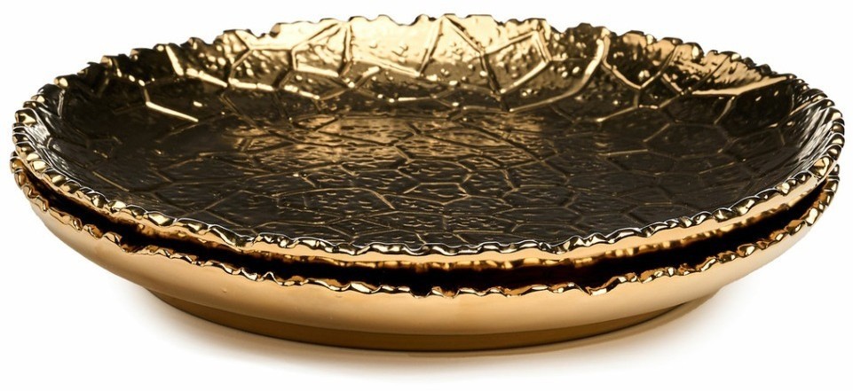 Набор тарелок закусочных lefard "charm" 2 шт. 19*2,5 см (золото) (779-351)