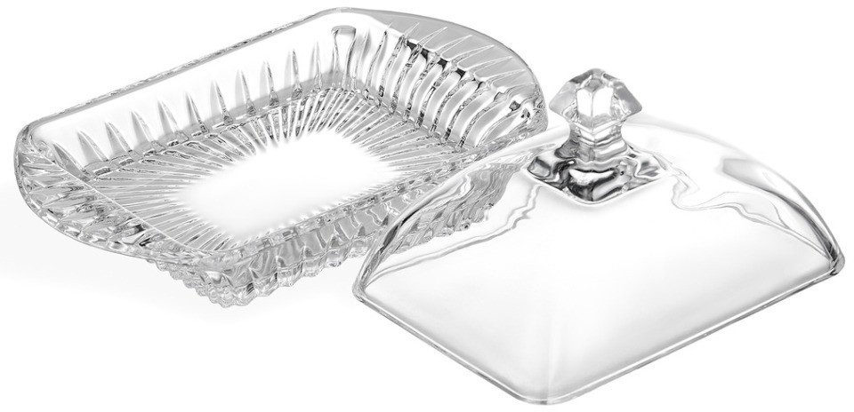 Масленка "muza crystal" 17,5*10,5 см. высота=9 см Lefard (195-234)