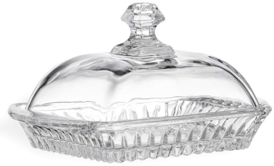 Масленка "muza crystal" 17,5*10,5 см. высота=9 см Lefard (195-234)