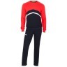 Тренировочный костюм JCS-4201-621, хлопок, черный/красный/белый (431898)