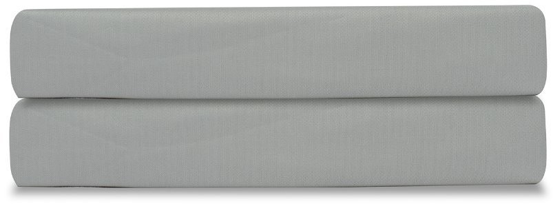 Простыня из сатина светло-серого цвета из коллекции essential, 240х270 см (66438)