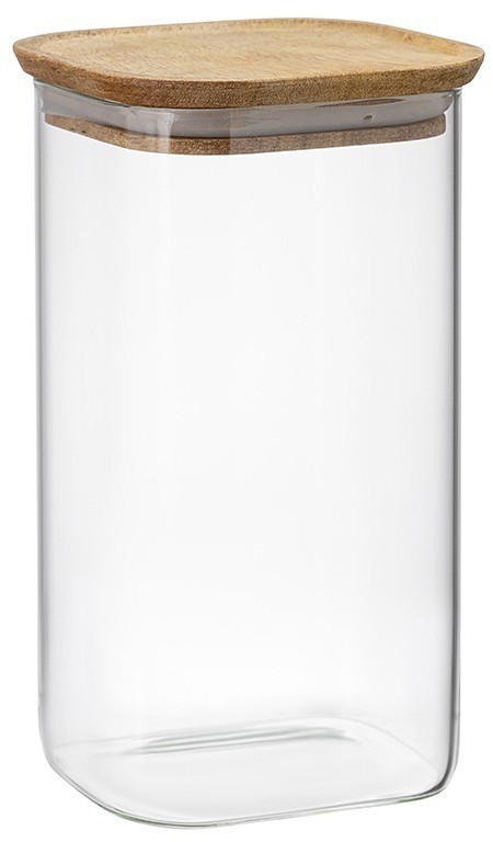 Банка для хранения квадратная glass acacia, 1,4 л (79980)