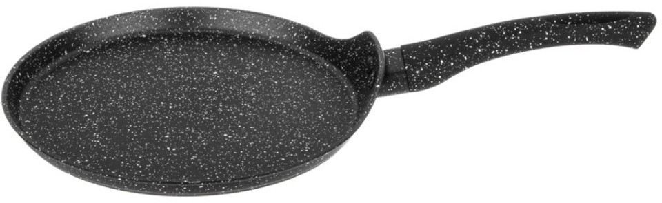 Сковорода блинная agness с антипригарным покрытием "black marble", 22х2см (932-517)