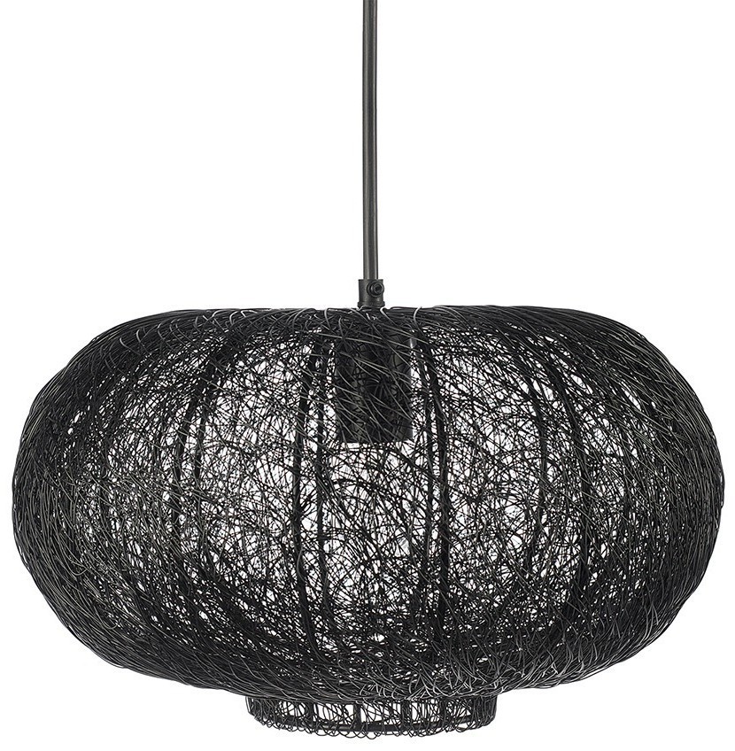 Светильник подвесной vinger, D20х37 см, черный (76201)