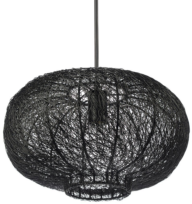 Светильник подвесной vinger, D20х37 см, черный (76201)