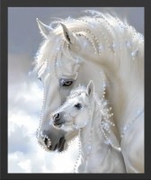 Картина Белоснежная нежность с кристаллами Swarovski (2435)