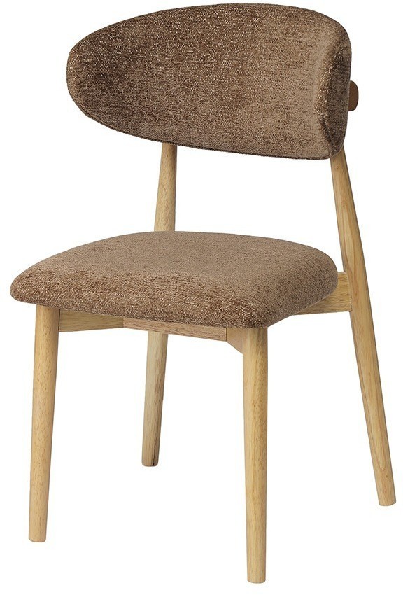 Стул stone, мягкий шенилл, кофе с молоком (77297)