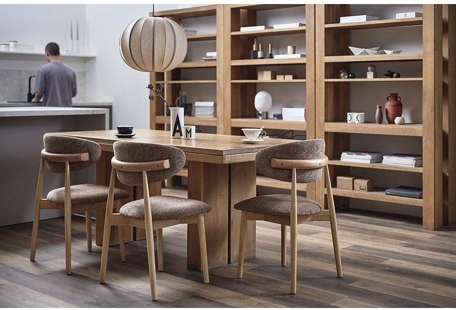 Стул stone, мягкий шенилл, кофе с молоком (77297)