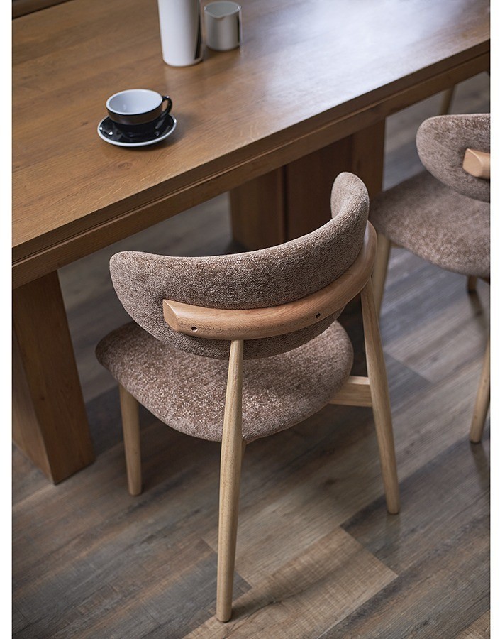 Стул stone, мягкий шенилл, кофе с молоком (77297)