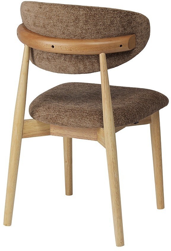 Стул stone, мягкий шенилл, кофе с молоком (77297)