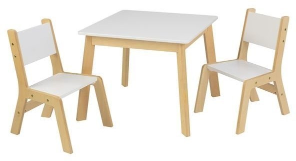 Детский игровой набор стол и 2 стула "Модерн", цв. Белый (27025_KE)
