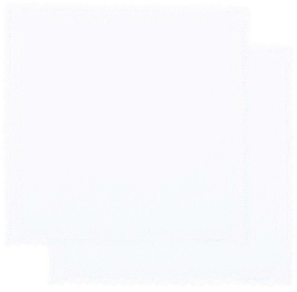 Набор салфеток из 2-х шт в корзине "ассоль" 40х40см  белый, х/б 100%, кружево SANTALINO (850-840-82)