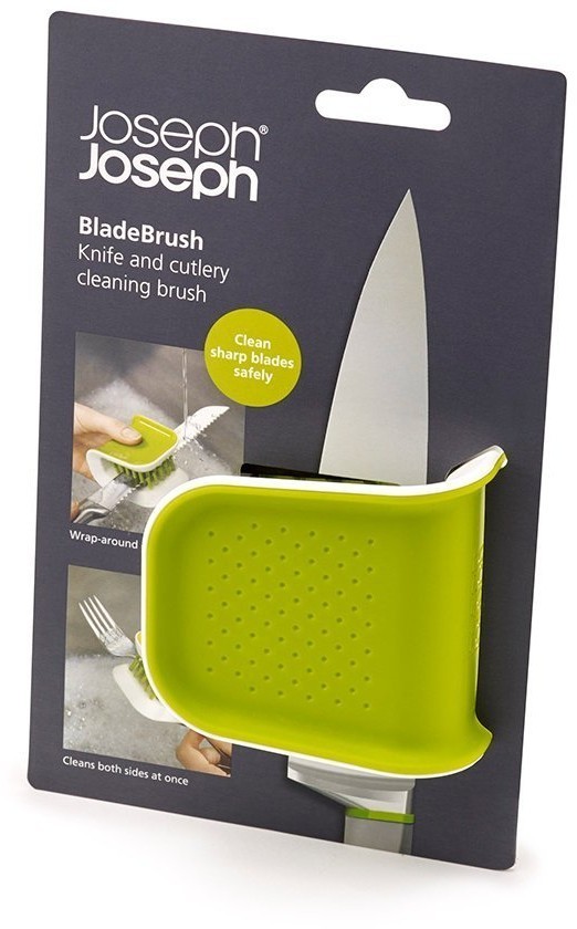 Щетка для столовых приборов и ножей bladebrush, зеленая (54877)