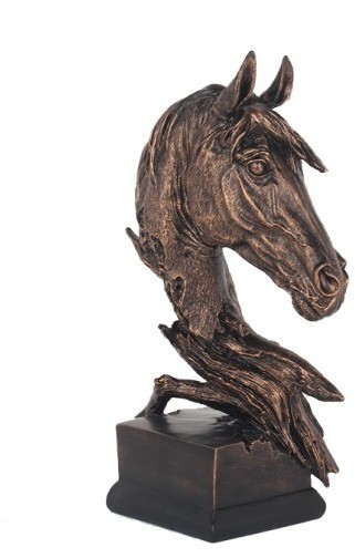 Статуэтка "Голова лошади" цвет бронза 27*27*42см (TT-00011577)
