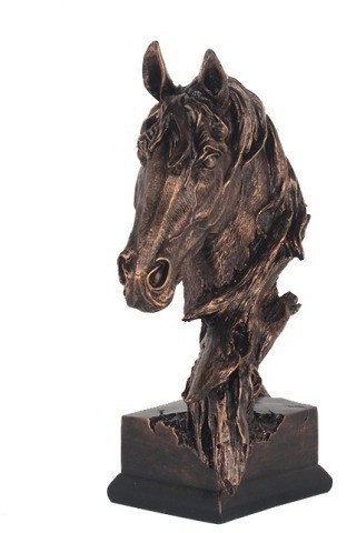 Статуэтка "Голова лошади" цвет бронза 27*27*42см (TT-00011577)