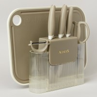 Набор кухонных предметов 7шт цвет серый Agness (671-030)