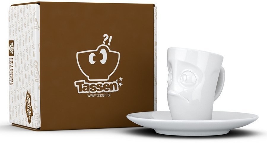 Кофейная пара tassen buffled, 80 мл, белая (71274)