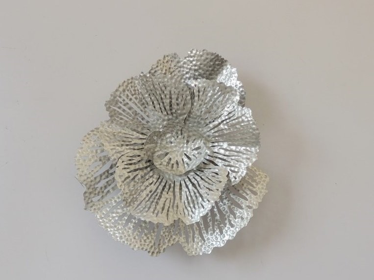 Настенный декор Цветок серебрист.36,8*40,6*9,53см (TT-00001058)