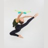 Булавы для художественной гимнастики Exam, 40,5 см, аквамарин/лайм (783246)