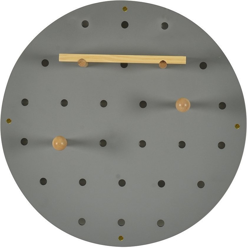 Полка настенная круглая shely, D50 см, светло-серая (74820)