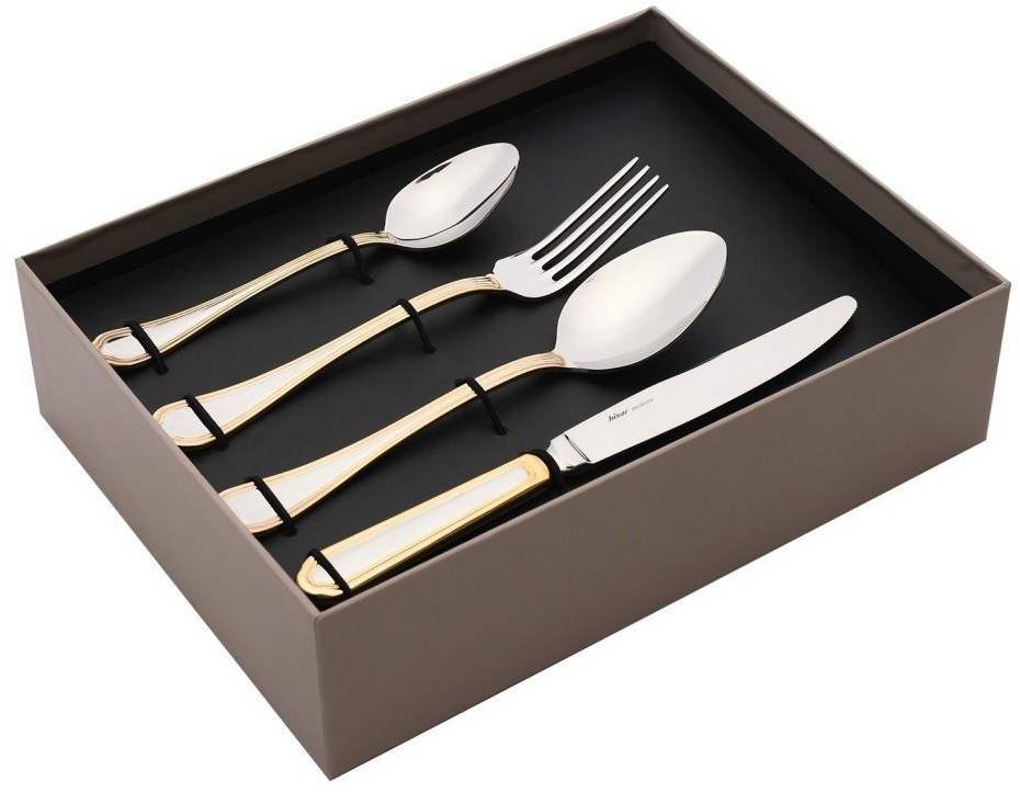 Набор столовых приборов FLORENCE GOLD 24 шт H52468