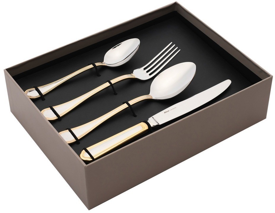 Набор столовых приборов FLORENCE GOLD 24 шт H52468