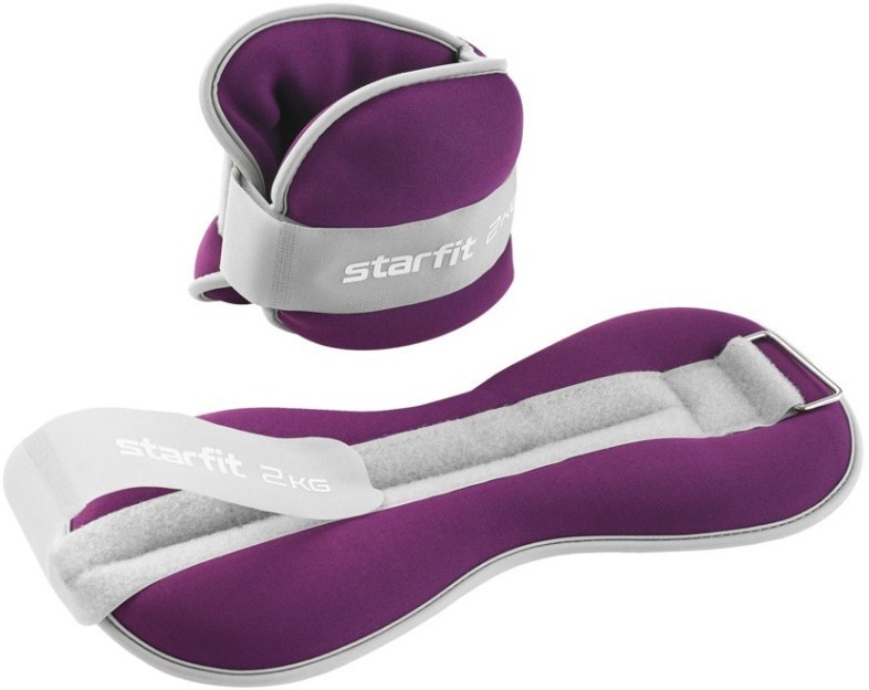 Утяжелители универсальные WT-502, 2 кг, фиолетовый (1524314)