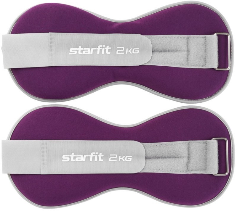 Утяжелители универсальные WT-502, 2 кг, фиолетовый (1524314)