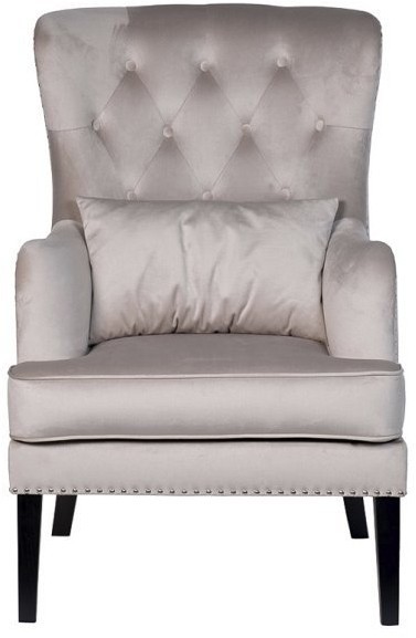 Кресло Rimini велюр св.серый Colton 030-SVBEG 74*84*104см с подушкой (TT-00011111)
